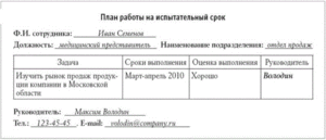 Оценка персонала в период испытательного срока