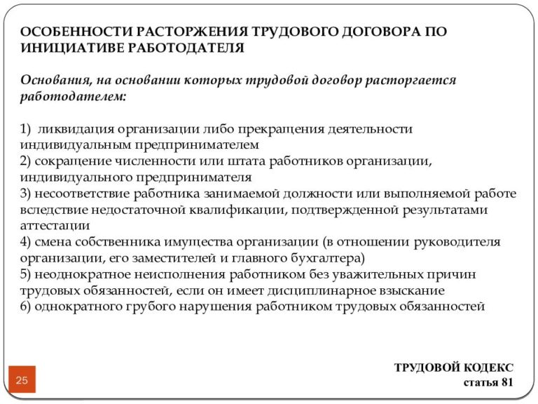Увольнение по ст. 180 ТК РФ