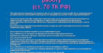 Испытательный срок при приеме на работу по ТК РФ