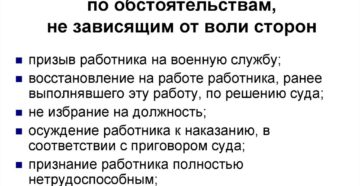Увольнение не зависимо от воли сторон: особенности